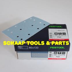 Schuurblad  80x133mm P 60 granat StickFix per 50 verpakt | 497118